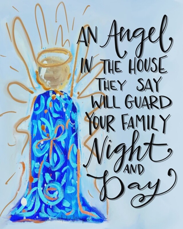 Audra Style An Angel in the House Print 8x10