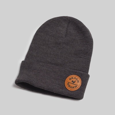 Beach and Barn Surfing Rooster Beanie - Heather Black