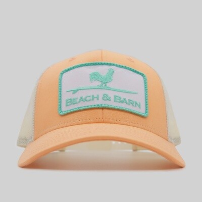 Beach and Barn Cooler Medium Snapback - Peach/Birch