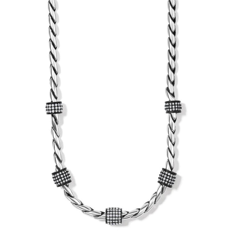 Brighton Meridian Necklace - Black/Silver