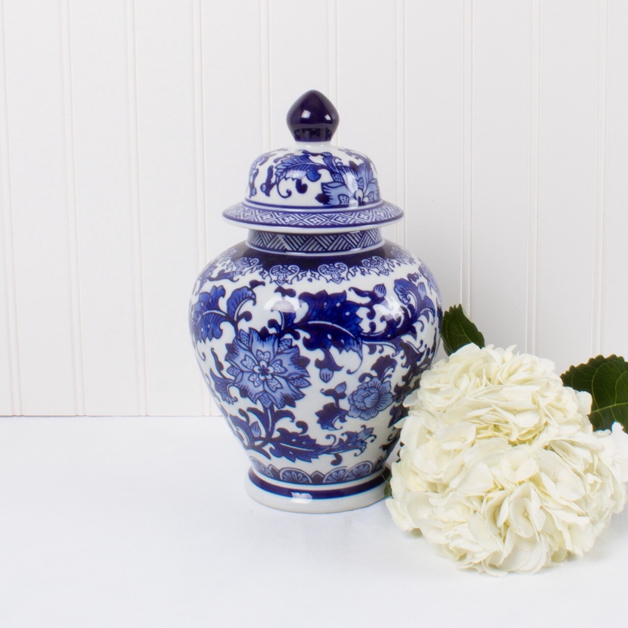 Oak Lane Large Blue Chinoiserie Jar