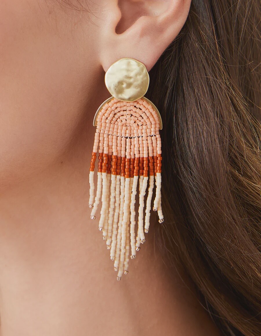 Spartina 449 Bitty Bead Terra Cotta Earrings
