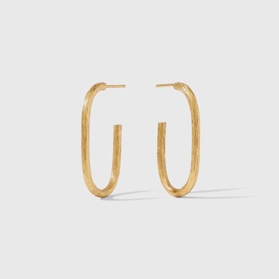 Julie Vos Ivy Hoop Gold Medium Earrings