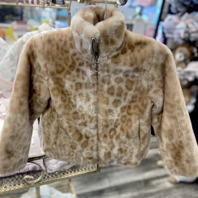 Kids Fabulous Furs Faux Fur Every Day Zip Jacket- Blush