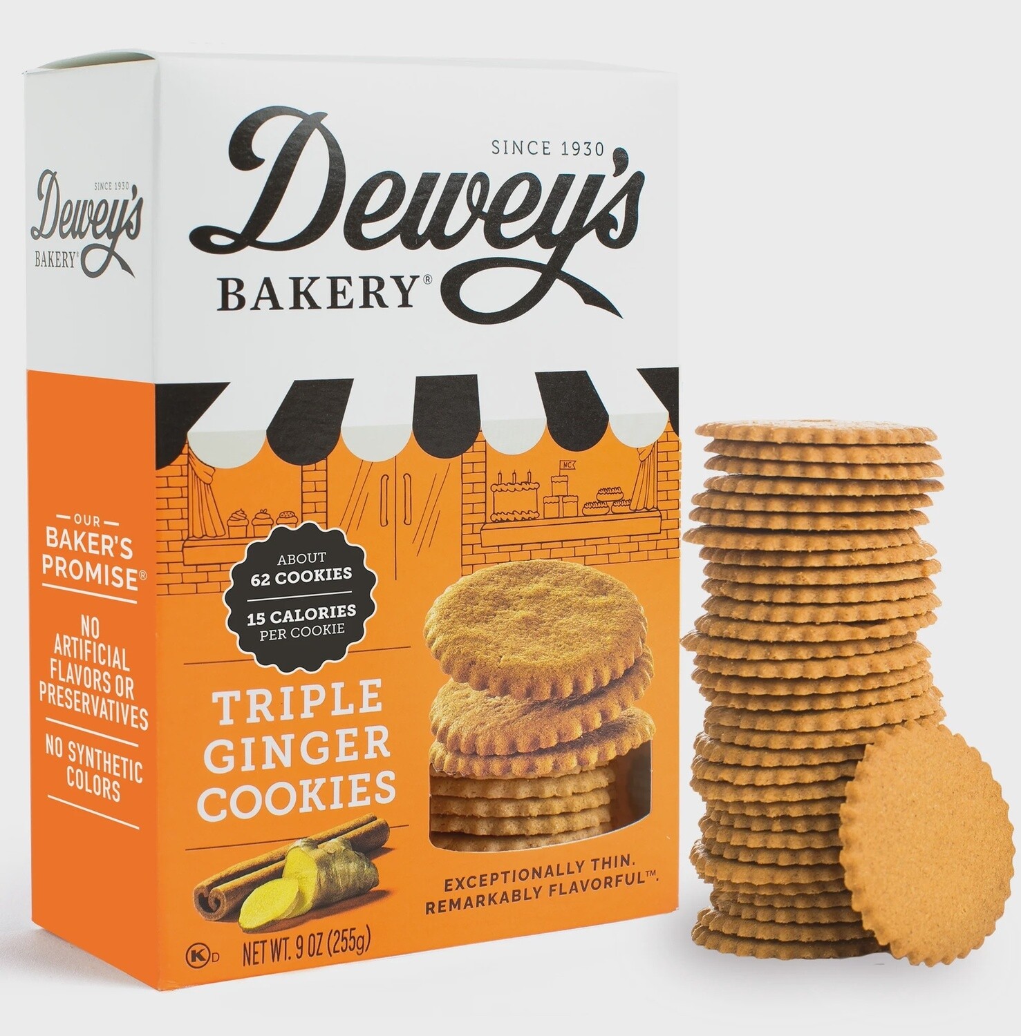 Dewey&#39;s Triple Ginger Moravian Cookies