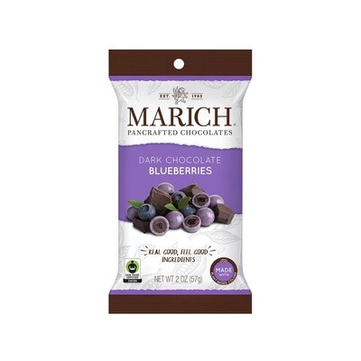 Marich Dark Chocolate Blueberries 2oz.