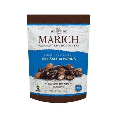Marich Dark Chocolate Sea Salt Almonds 3.5oz.