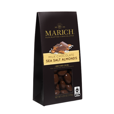 Marich Milk Chocolate Sea Salt Almonds 4.25oz.