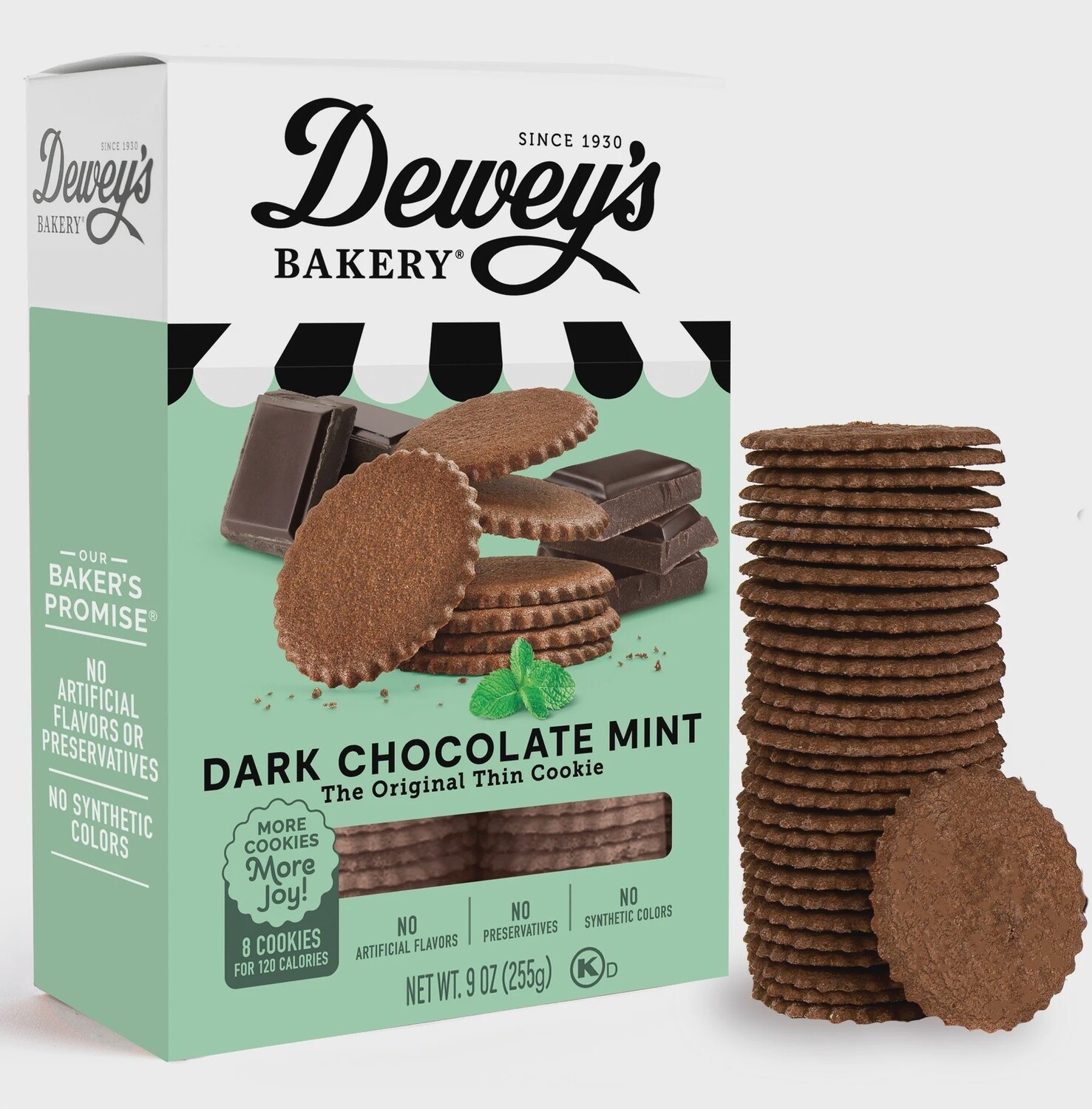 Dewey's Dark Chocolate Mint Moravian Cookies
