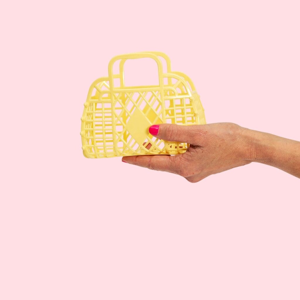 SunJellies Mini Retro Basket-Yellow