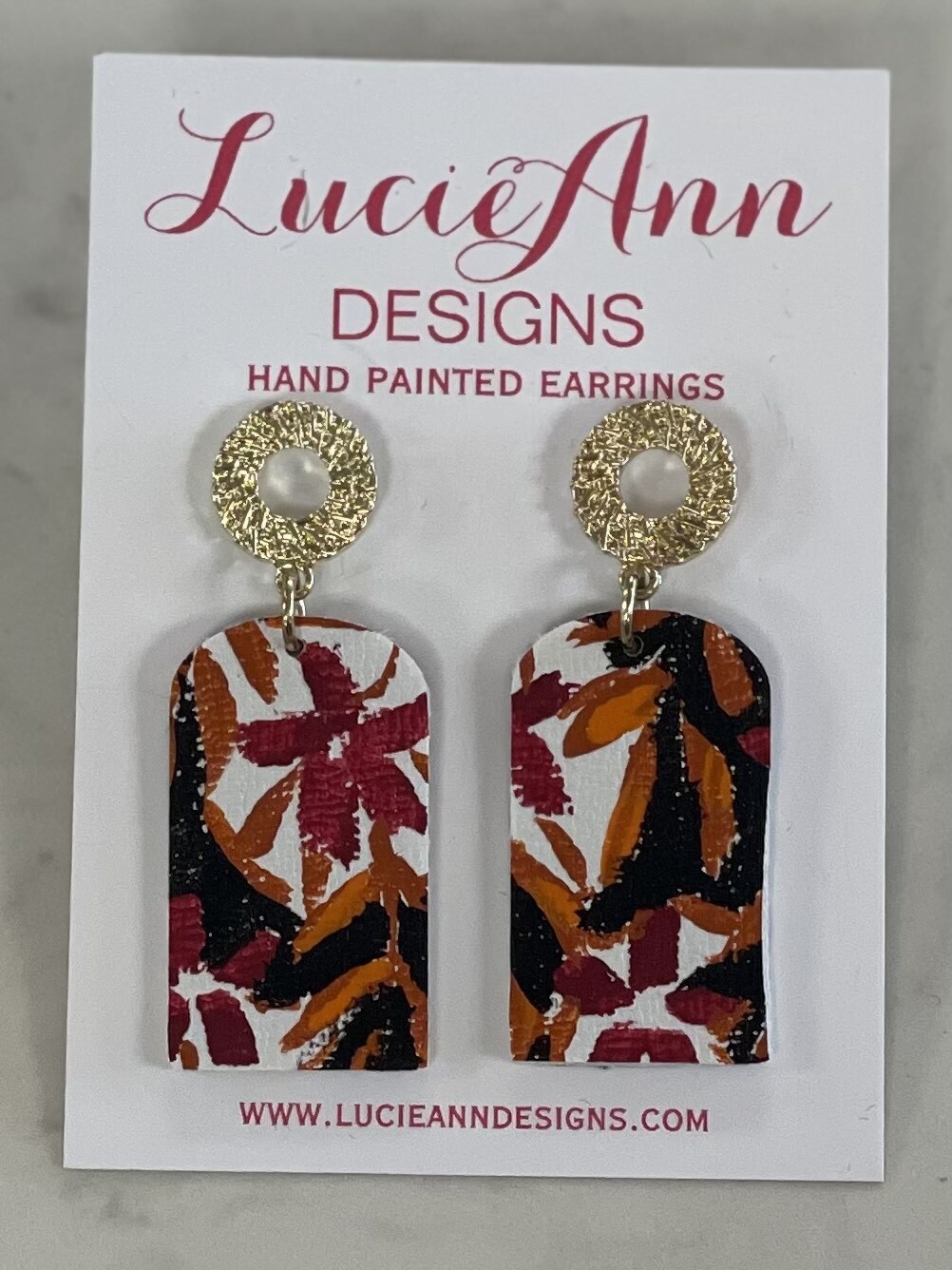 Lucie Ann Designs Mini Arched Floral Earrings