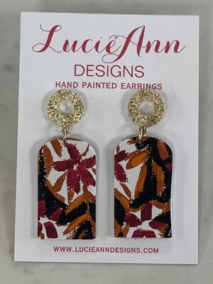 Lucie Ann Designs Mini Arched Floral Earrings