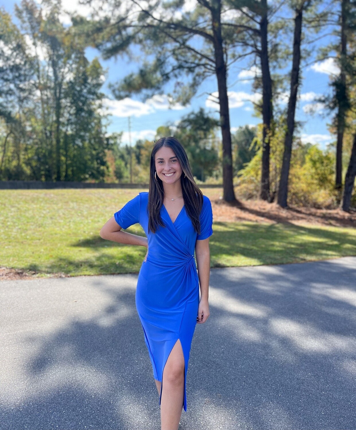 Joseph Ribkoff Wrap Dress With Short Sleeves