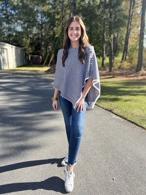 The Giving Project - Chevron Knit Poncho