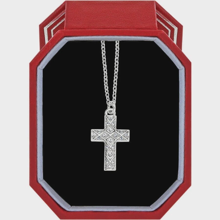 Diamond Cross Necklace Gift Box