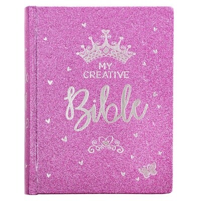 Purple Glitter My Creative Bible for Girls ESV Journaling Bible