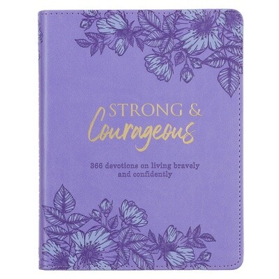 Devotional Strong and Courageous Faux