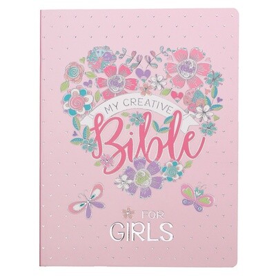Pink Floral Heart Flexcover My Creative Bible for Girls