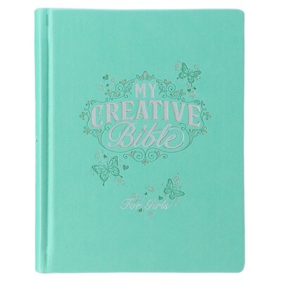 Teal Butterfly Hardcover My Creative Bible for Girls-ESV Journaling Bible