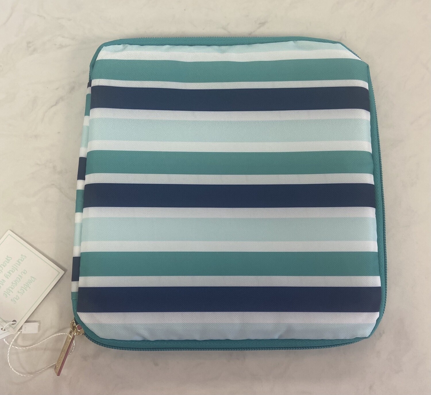 Snack Mat- Blue Stripe