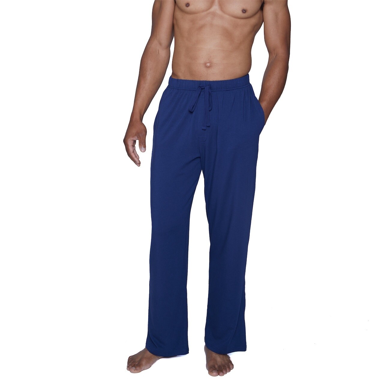 Long Lounge Pants-Deep Space Blue