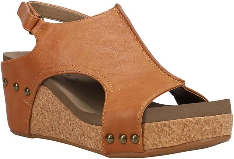 Corkys Cognac Smooth Carley Wedges