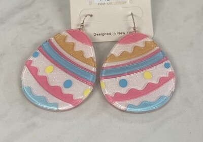 Patterned Egg Earrings