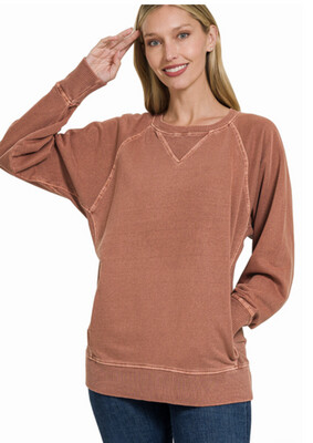 Pigmented Dyed French Terry Pullover