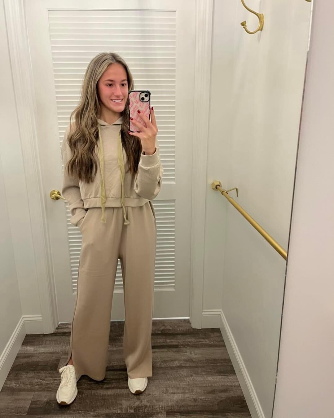 P. Cill Palazzo Pants, Colour: Khaki, Size: X-Small
