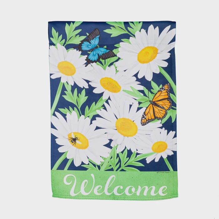 Evergreen Daisy Garden Decorative House Flag