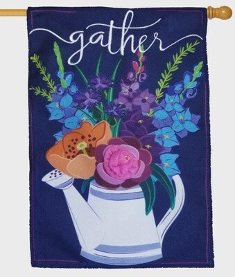 Evergreen Watering Can Garden Decorative House Flag