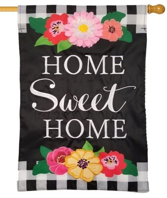 Evergreen Floral Home Sweet Home Decorative House Flag