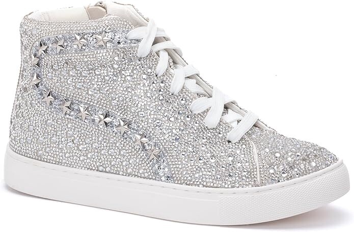 Corky&#39;s Clear Rhinestone Flashy Sneakers