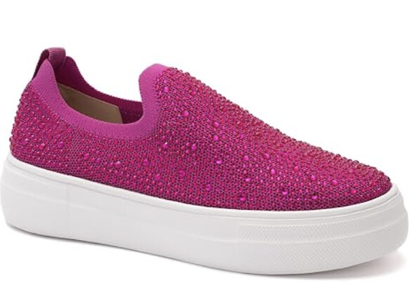 Corkys Crystal Swank Shoes, Colour: Fuchsia, Size: 6