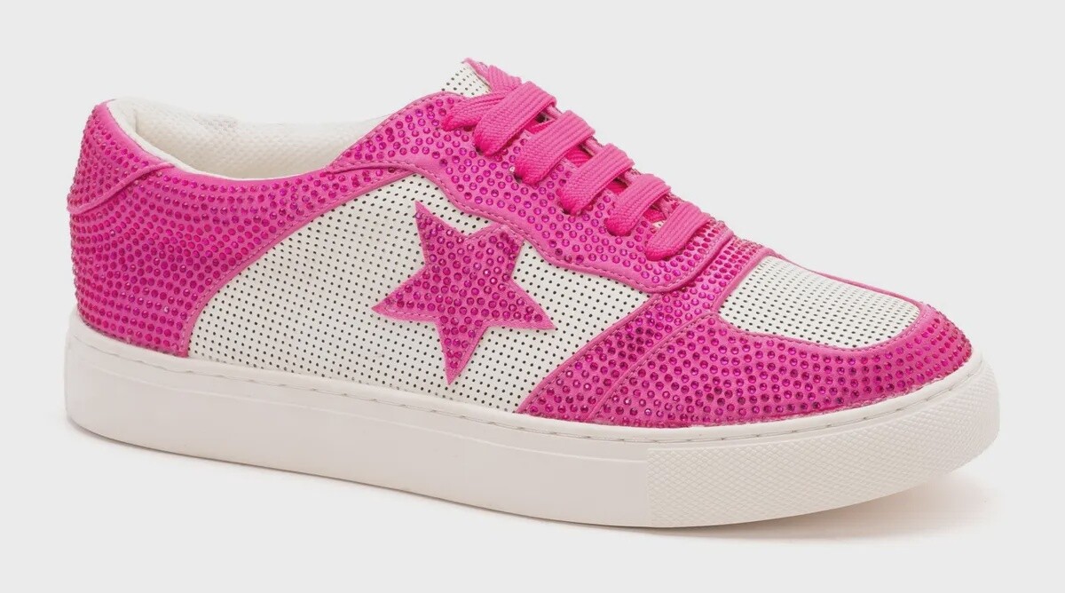 Corky&#39;s Fuschia Crystals Legendary Sneakers, Size: 6