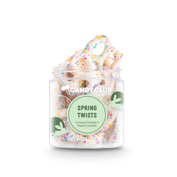 Candy Club Spring Twists Frosted Pretzels