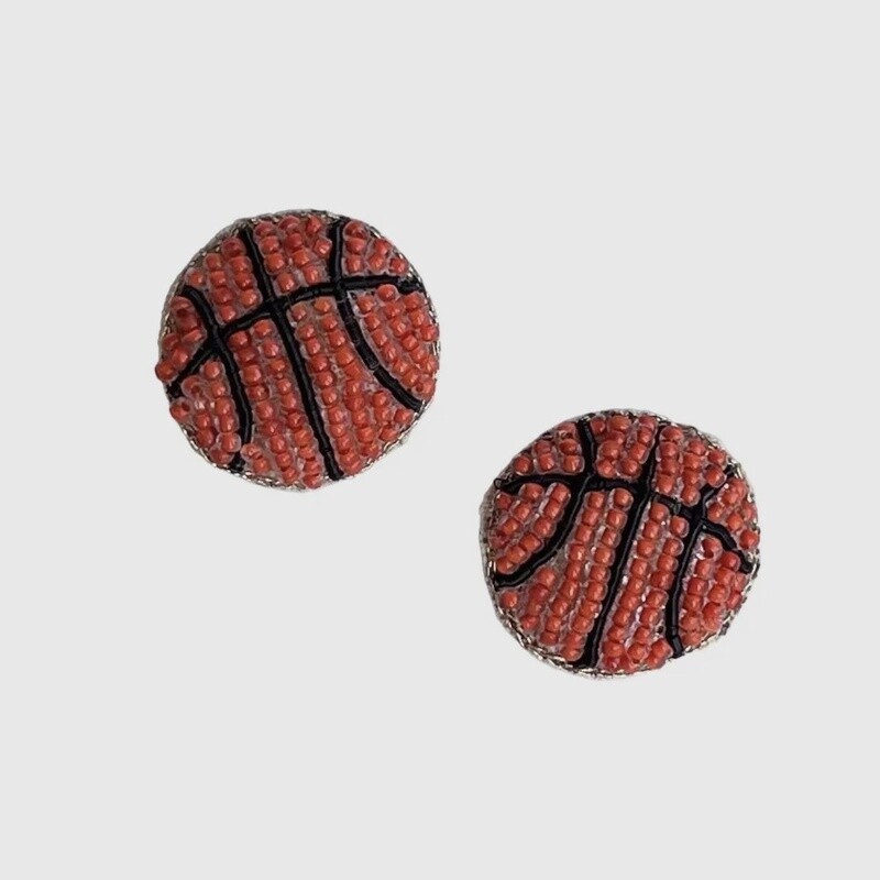 Basketball Stud Earrings