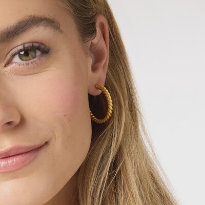 Julie Vos Nassau Gold Hoop Earrings