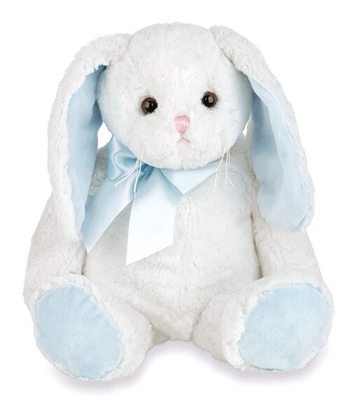 Bearington Baby Collection Floppy Longears Bunny with Blue Ears