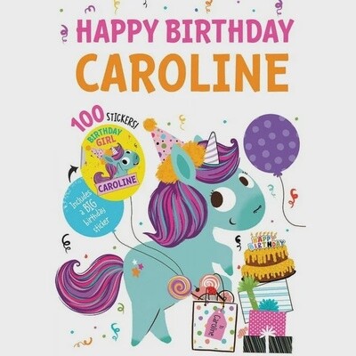 Happy Birthday Caroline Dino Book