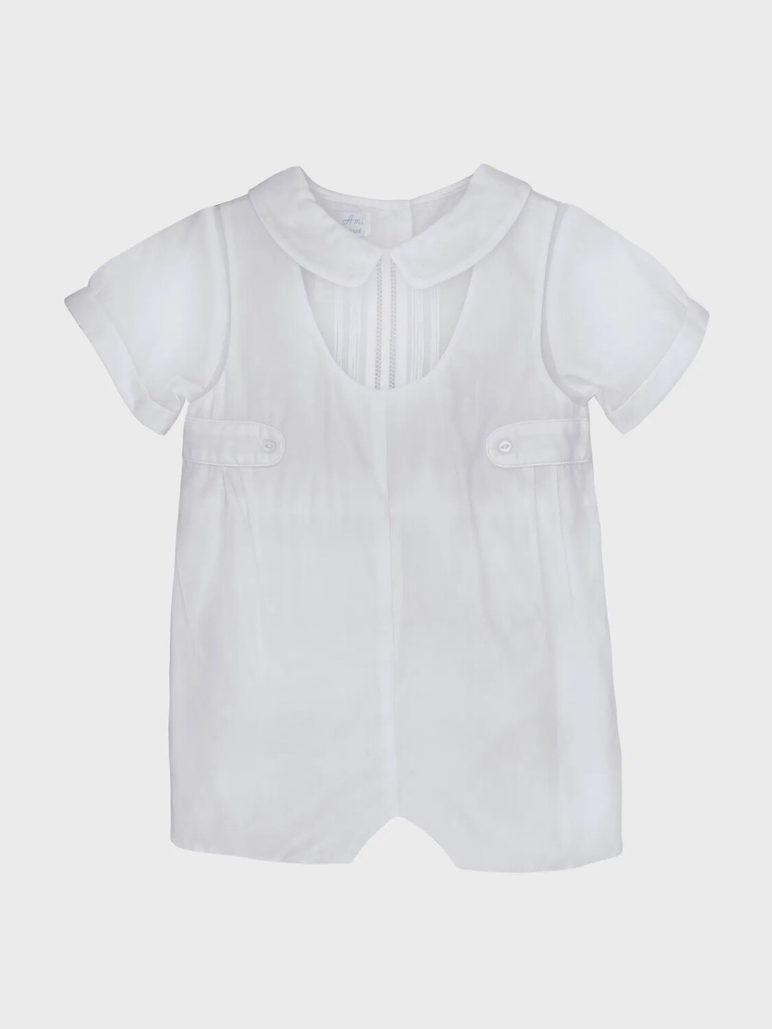 Boys Shortall with Pintucks and Side Tabs