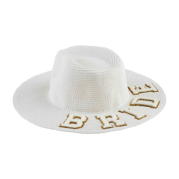 Mud Pie Bride White Fedora