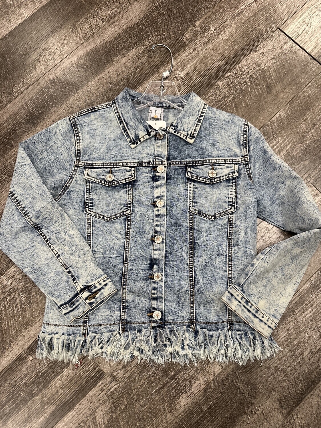 Faded Fringe Jacket
