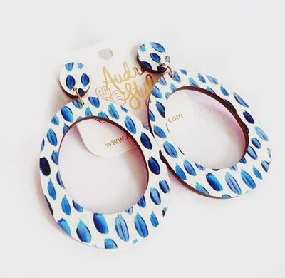 Audra Style Olivia Drop Earring - Colorful Bright Blue