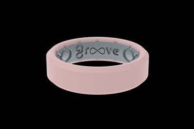 Groove Life Edge Rose Quartz Thin Ring
