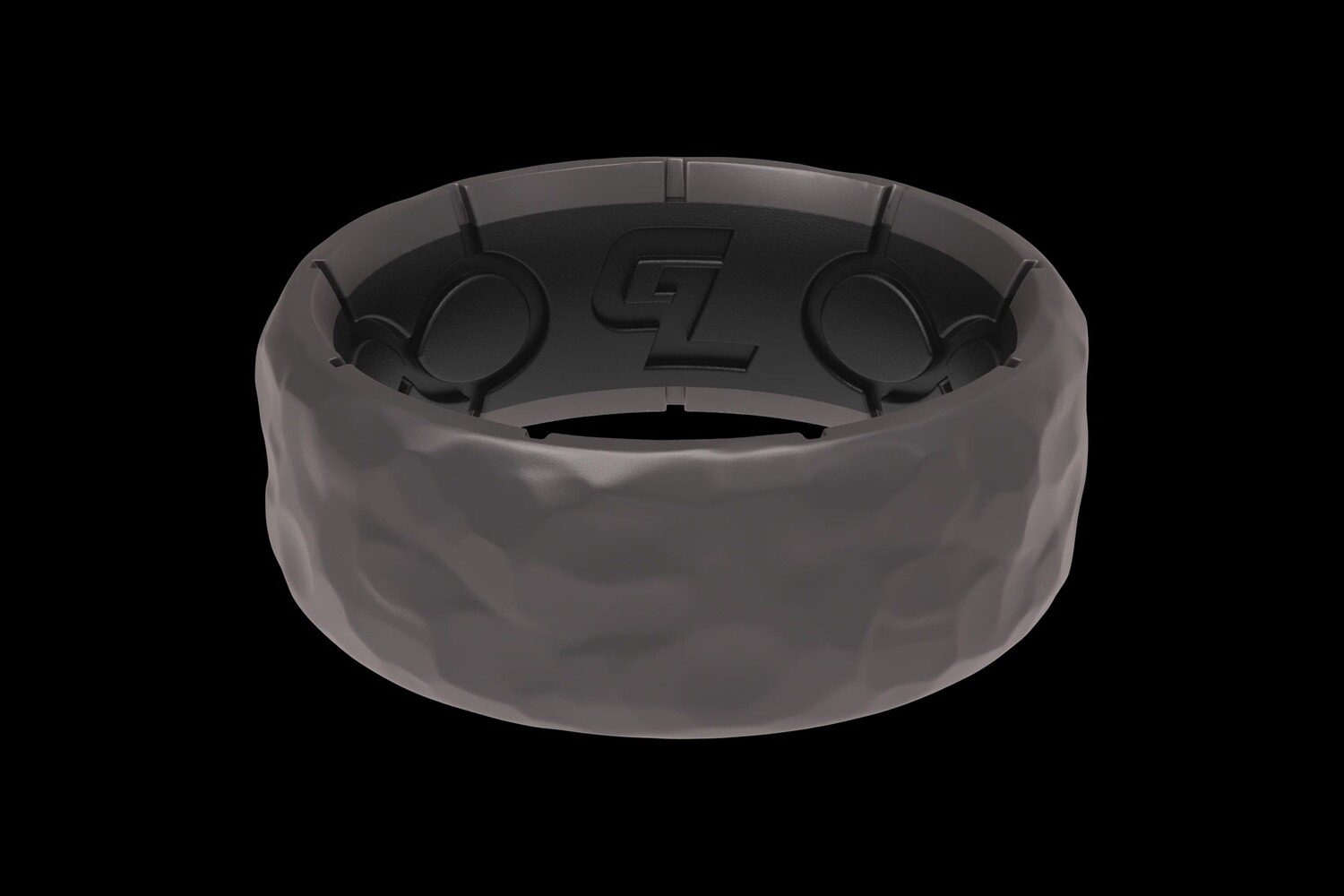 Groove Life Zeus Edge Hammered Gun Metal Ring
