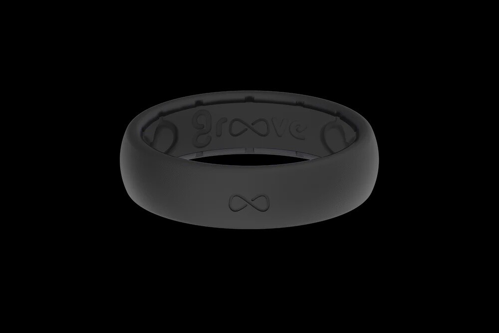 Groove Life Solid Midnight Black Thin Ring