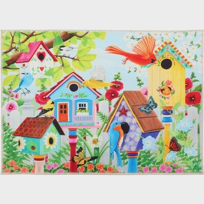 Olivia's Home Birdhouse Hamlet Home Accent Washable Rug