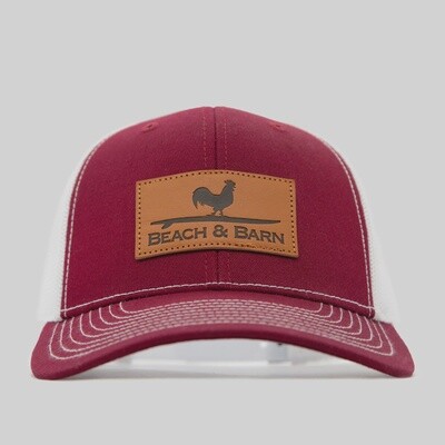 Beach and Barn - Tougher Than Leather Snapback - Red/White