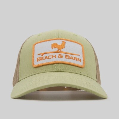 Beach and Barn - Cooler Medium Snapback - Lime Green/Khaki